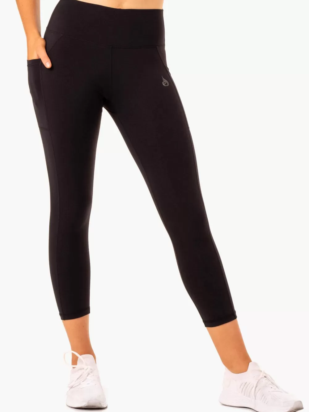 Sale Action High Waisted 7/8 Pocket Leggings Womens Leggings