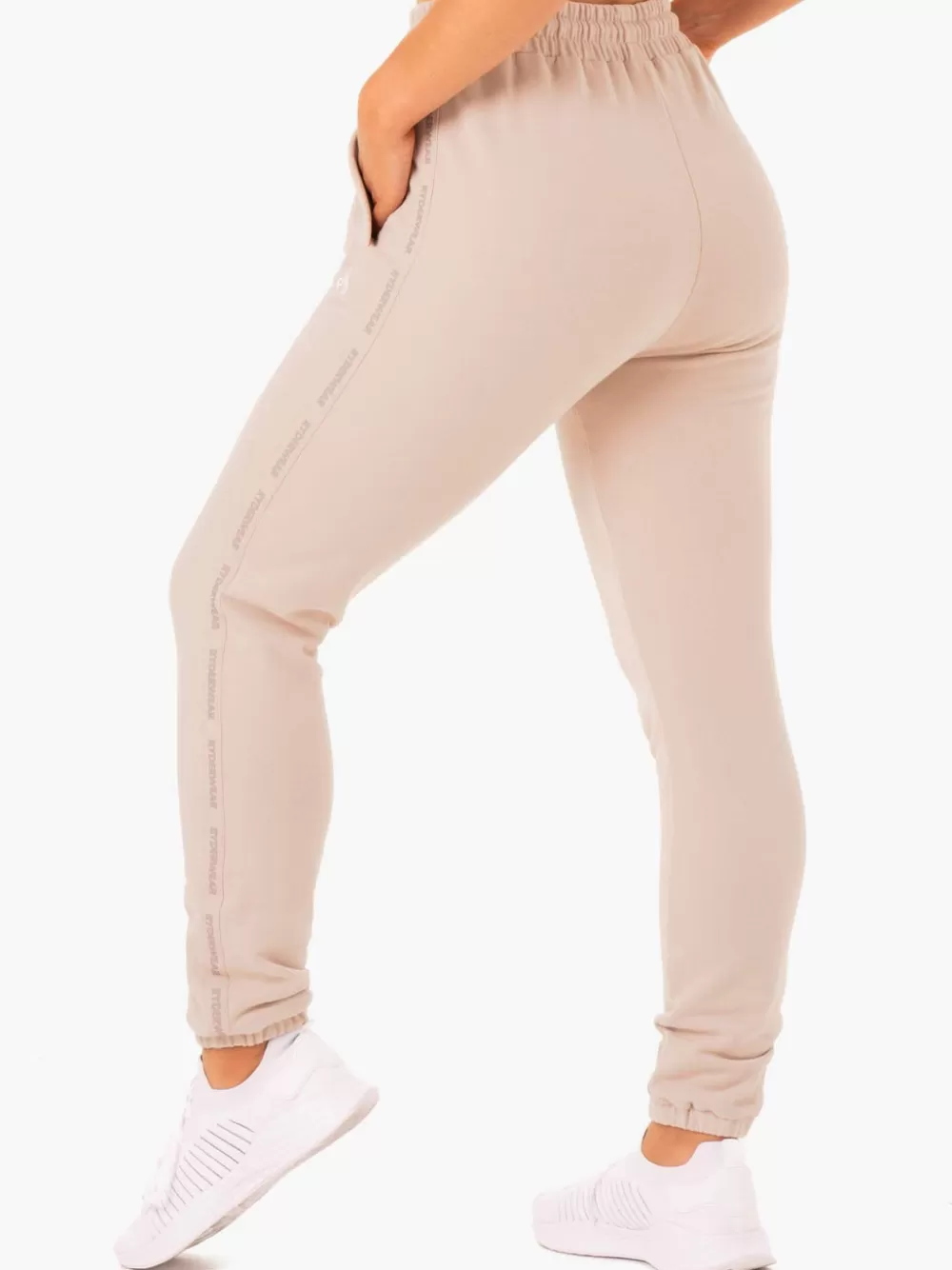 Fashion Base High Waisted Track Pants Womens Pants