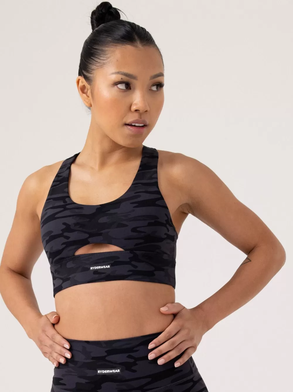 Hot Base Racer Back Sports Bra Womens Sports Bras