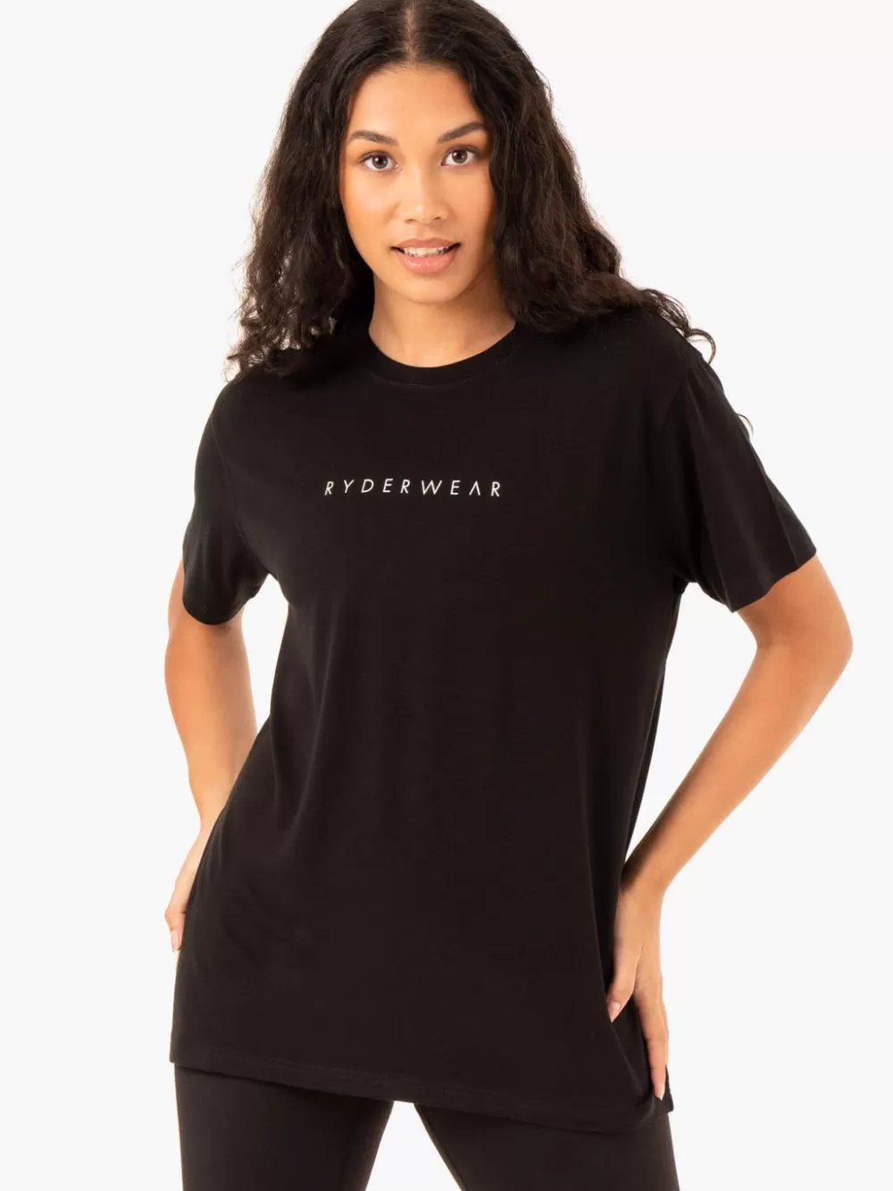 Outlet Boyfriend Longline T-Shirt Womens Tops