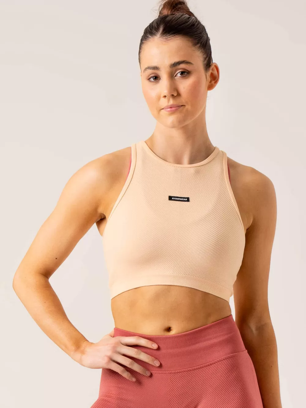 Hot Circuit Rib Seamless Tank Womens Tops