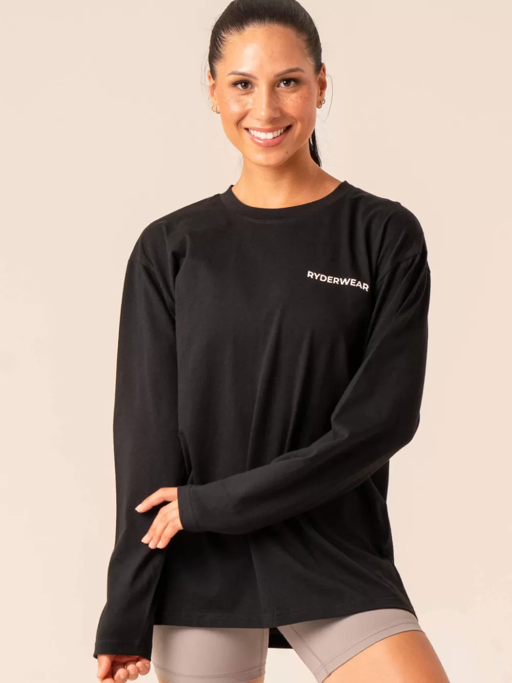 Outlet Embody Oversized Long Sleeve T-Shirt Womens Tops