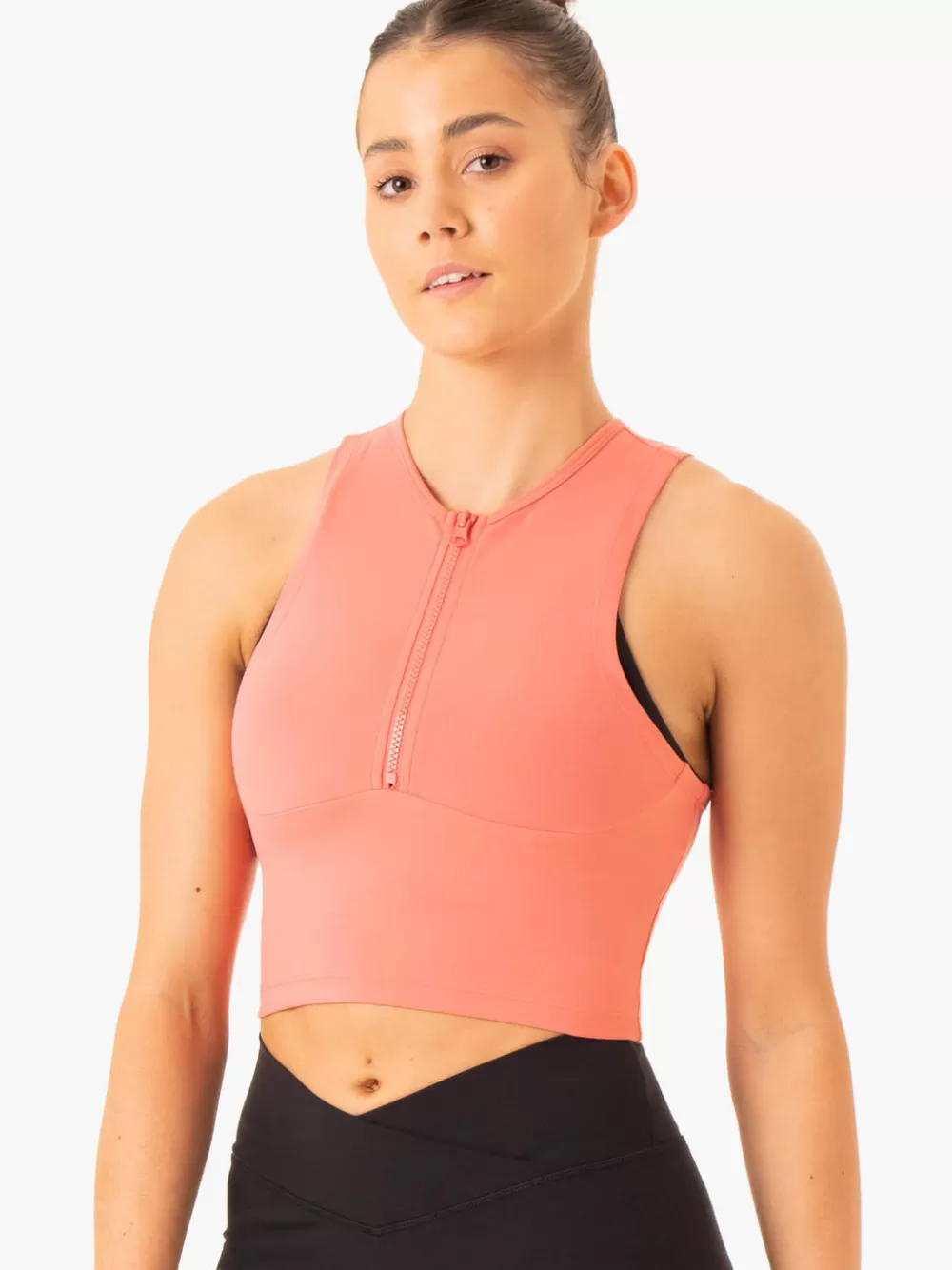 Discount Embody Zip Up Crop Womens Tops