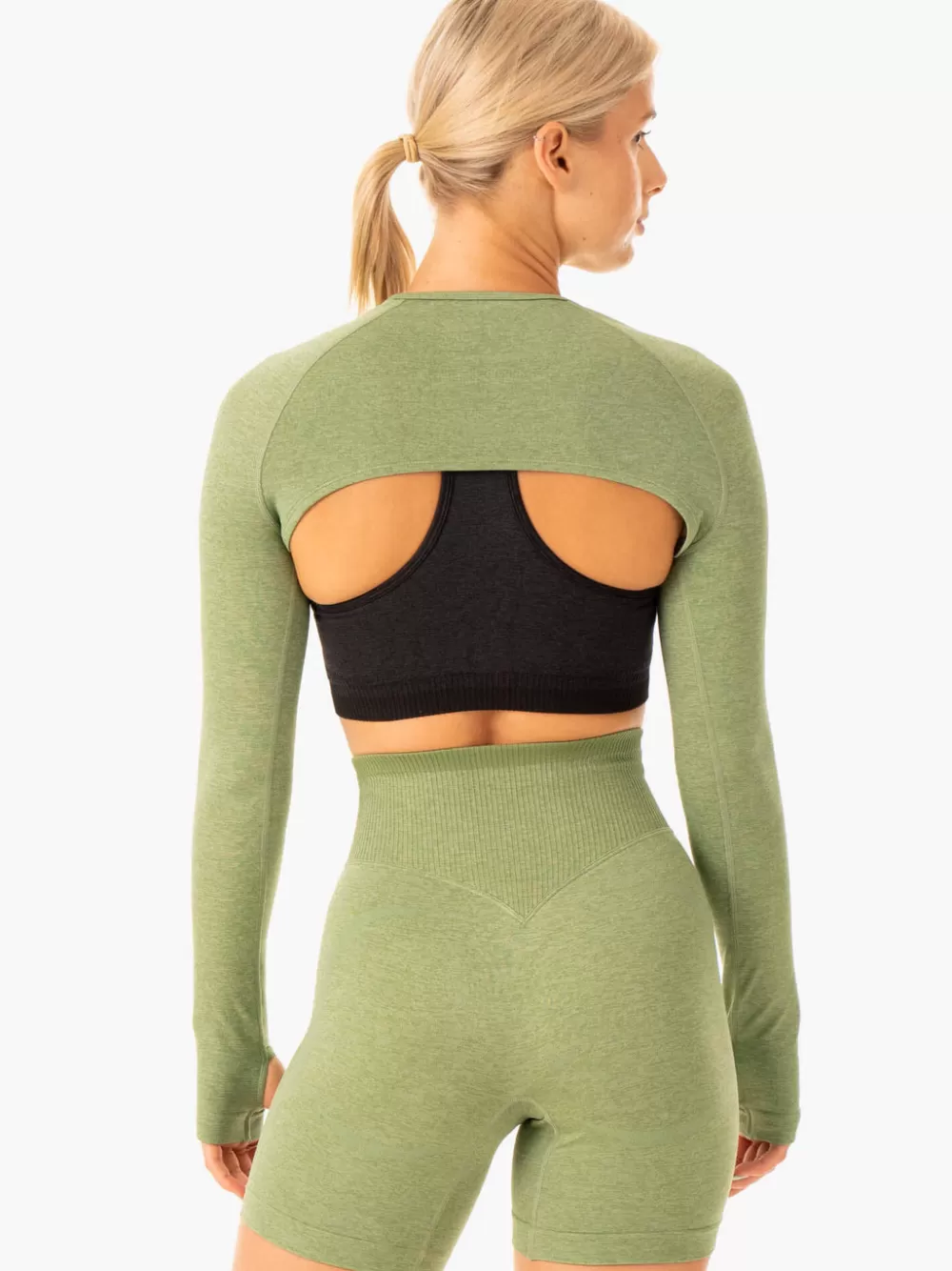 Sale Excel Seamless Super Crop Womens Tops