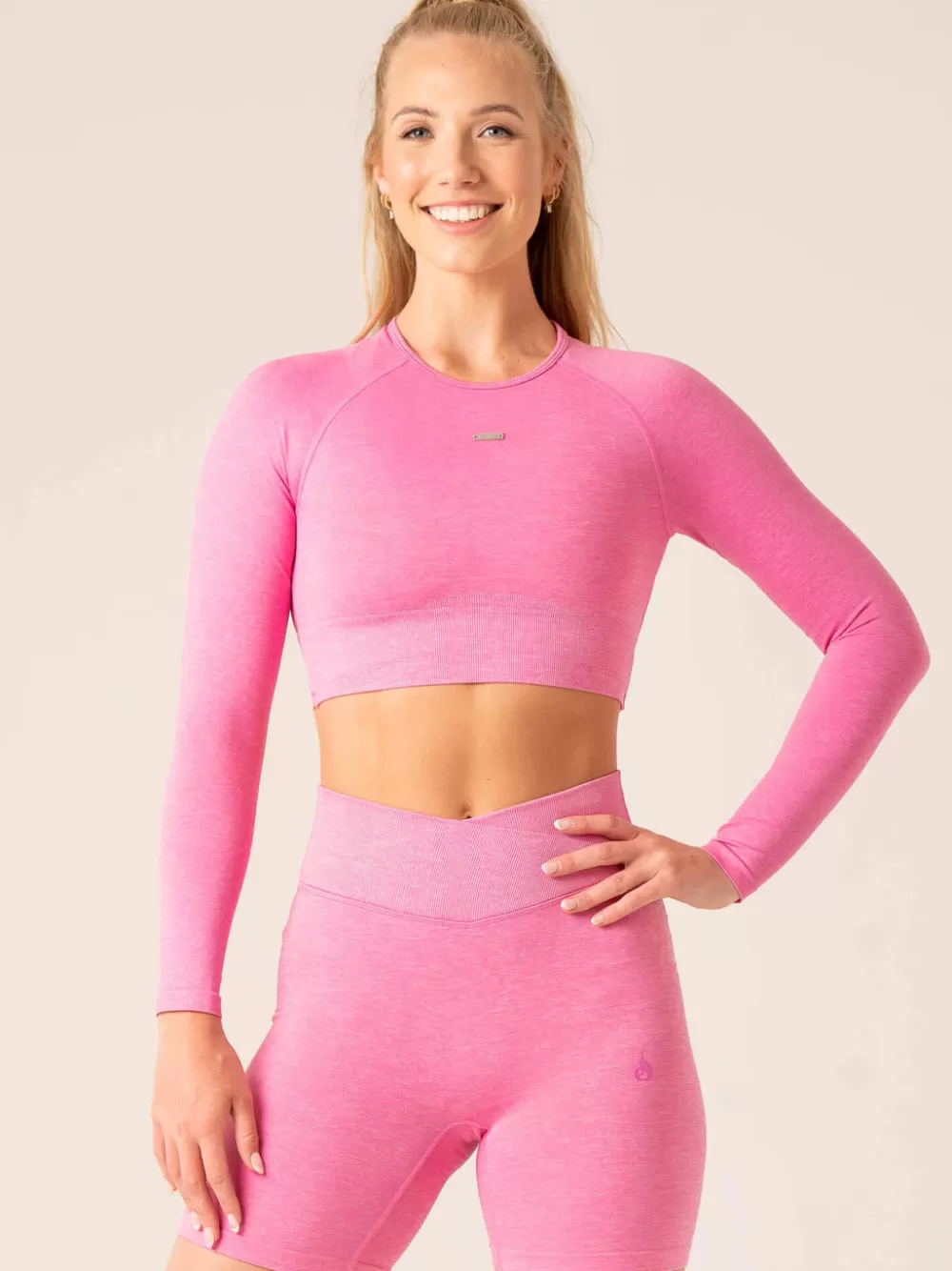 Shop Focus Seamless Long Sleeve Top Womens Tops