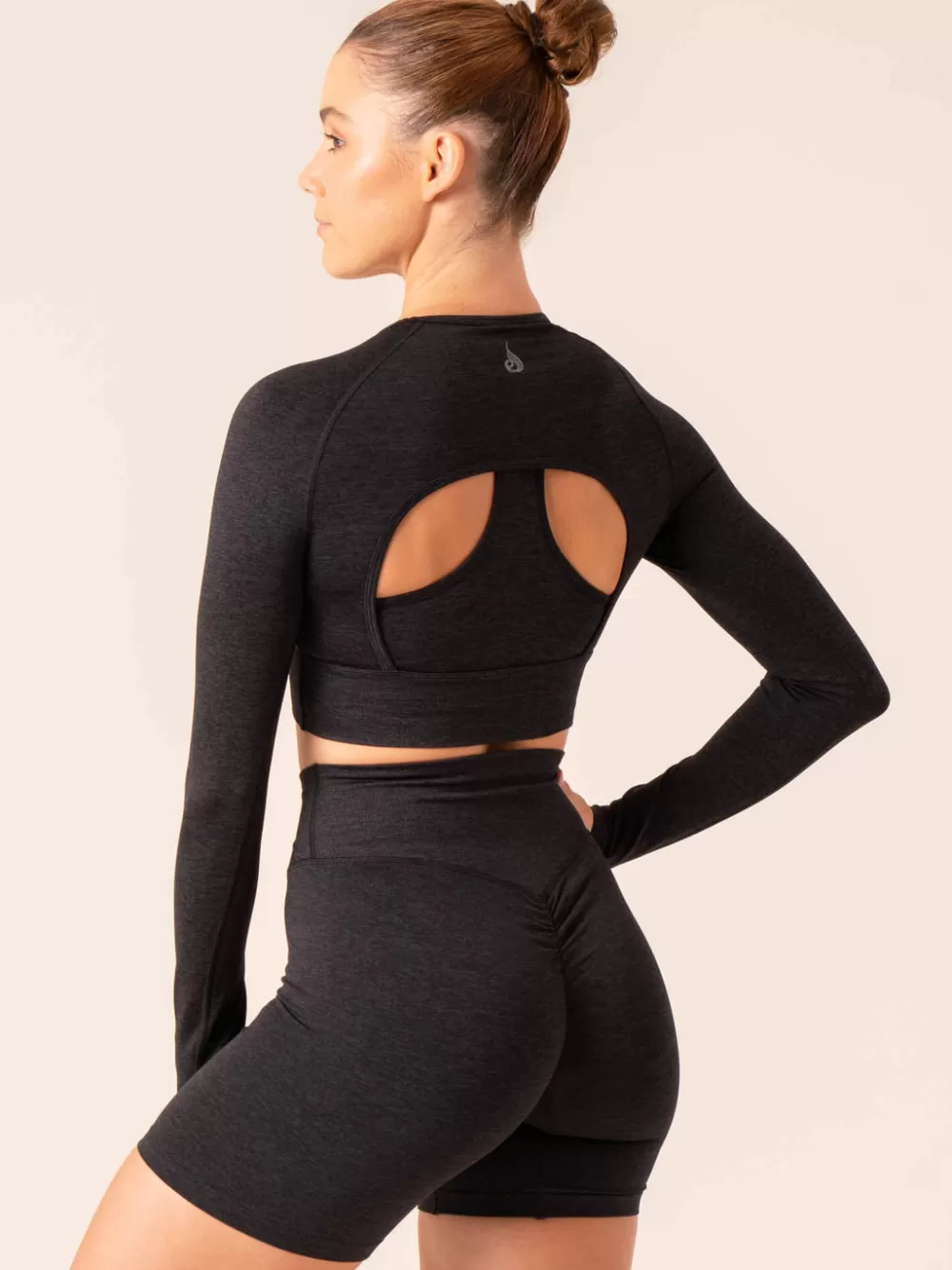 Outlet Focus Seamless Long Sleeve Top Womens Tops