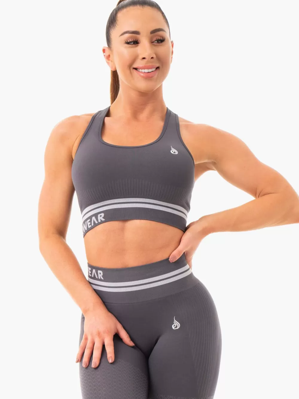 New Freestyle Seamless Longline Sports Bra Womens Sports Bras