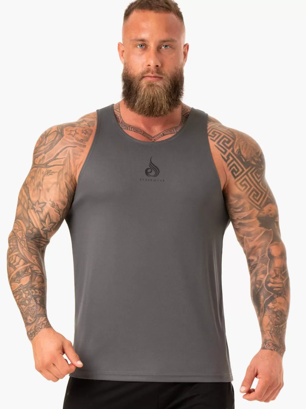 Sale Heighten Mesh Regular Tank Mens Tops