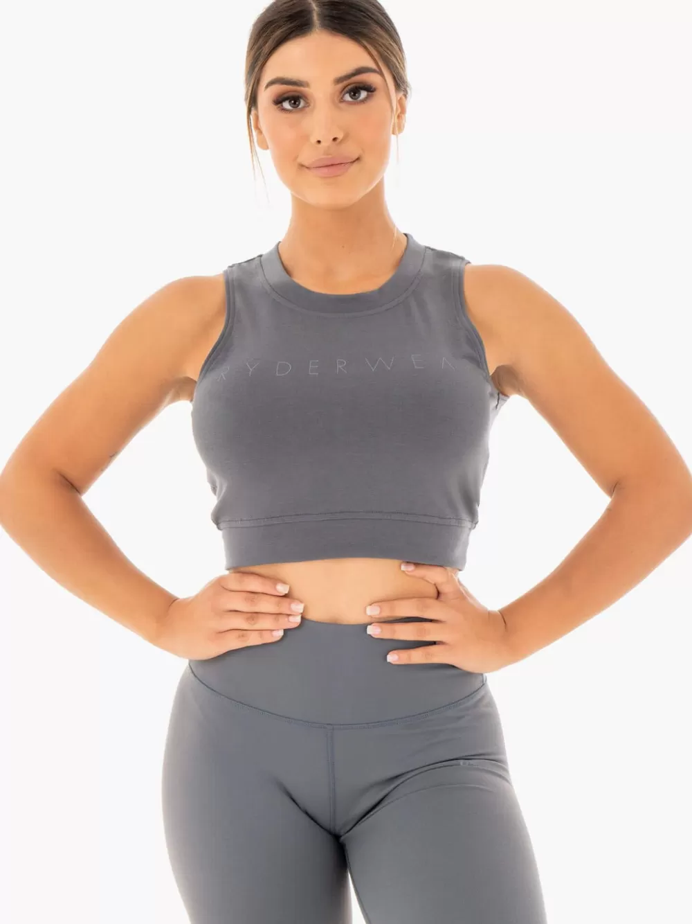 Flash Sale Motion Crop Top Womens Tops