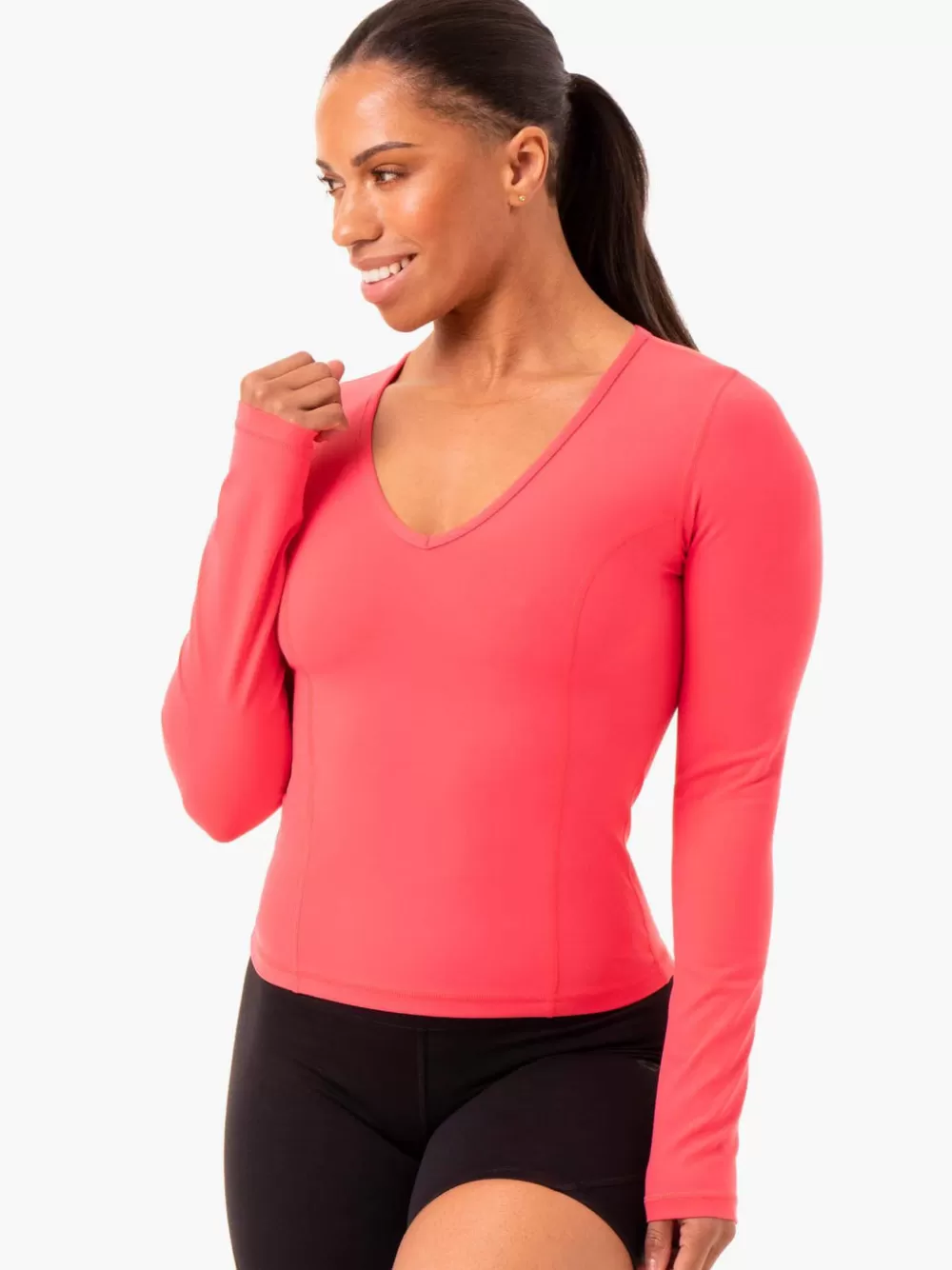 Clearance Nkd Align Long Sleeve Training Top Womens Tops