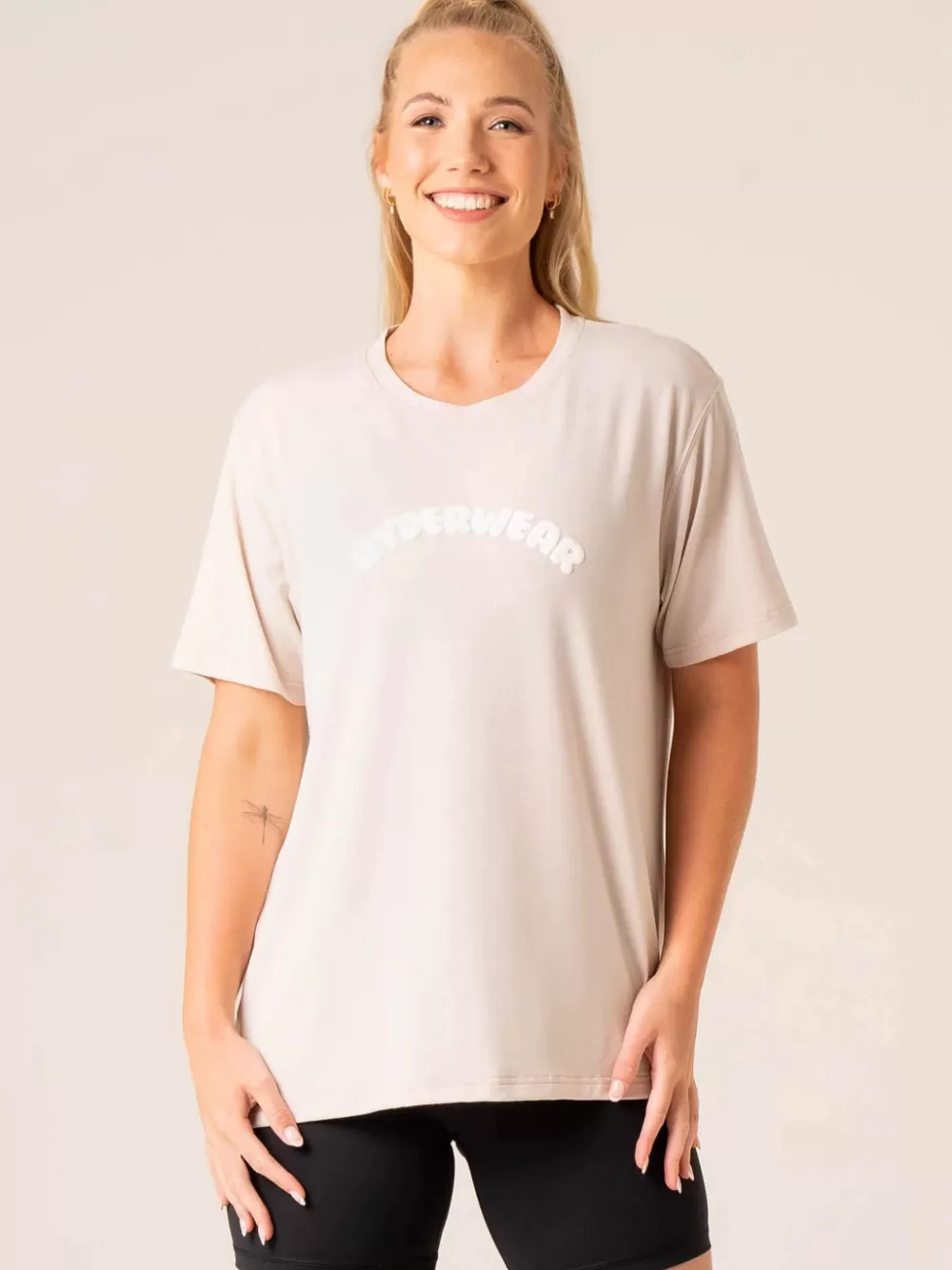 Shop Off Side Longline T-Shirt Womens Tops