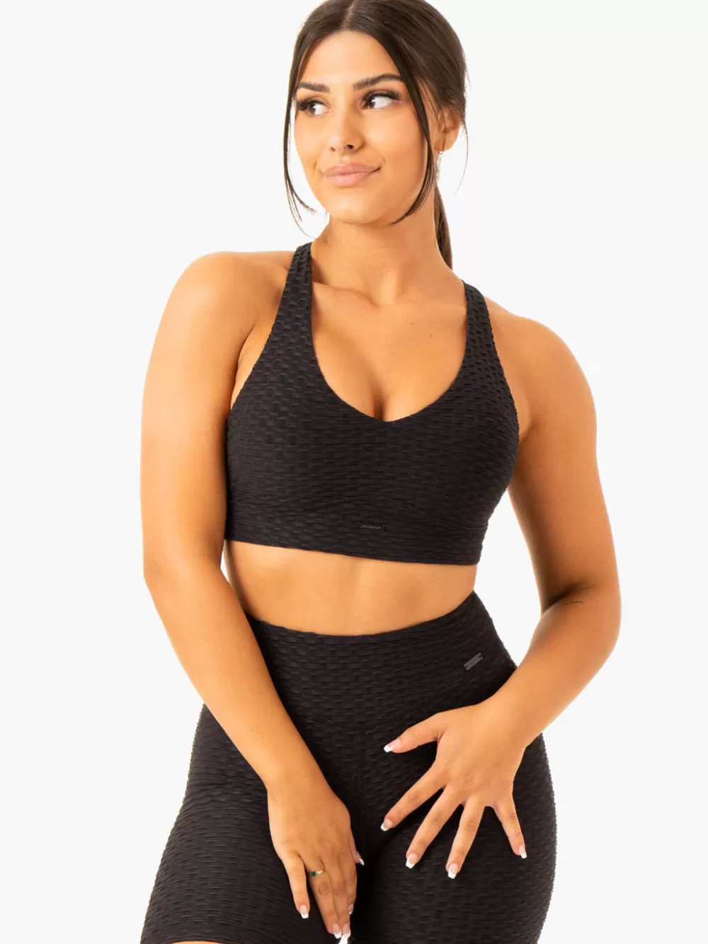 Sale Optic V-Neck Sports Bra Womens Sports Bras