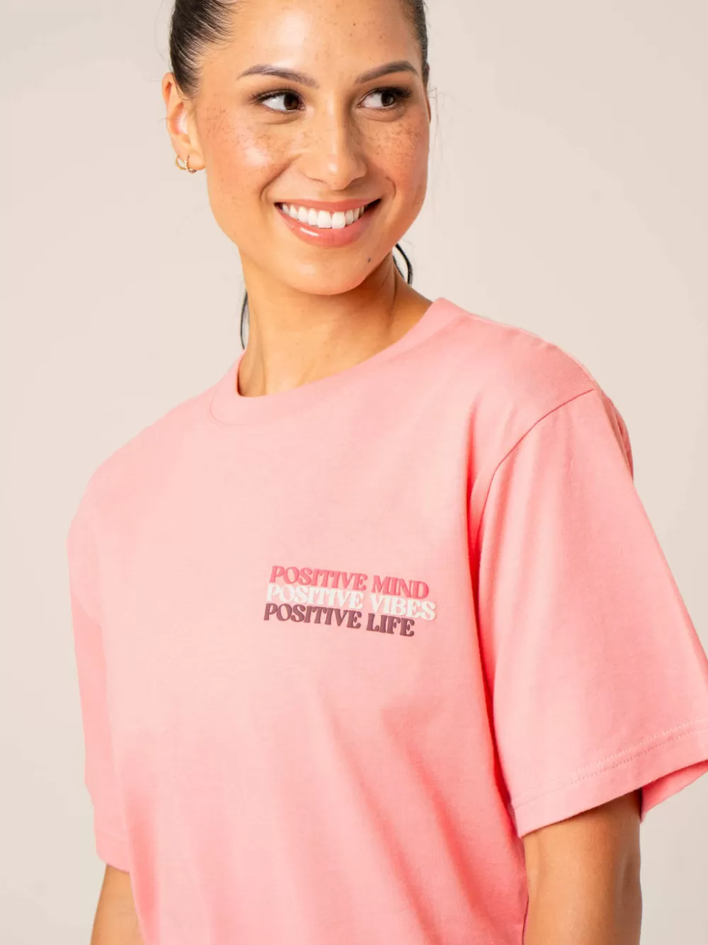 Flash Sale Positive Vibes T-Shirt Womens Tops