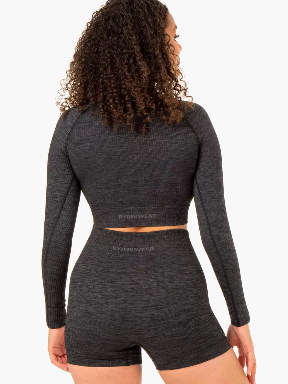 Shop Rib Seamless Long Sleeve Top Womens Tops