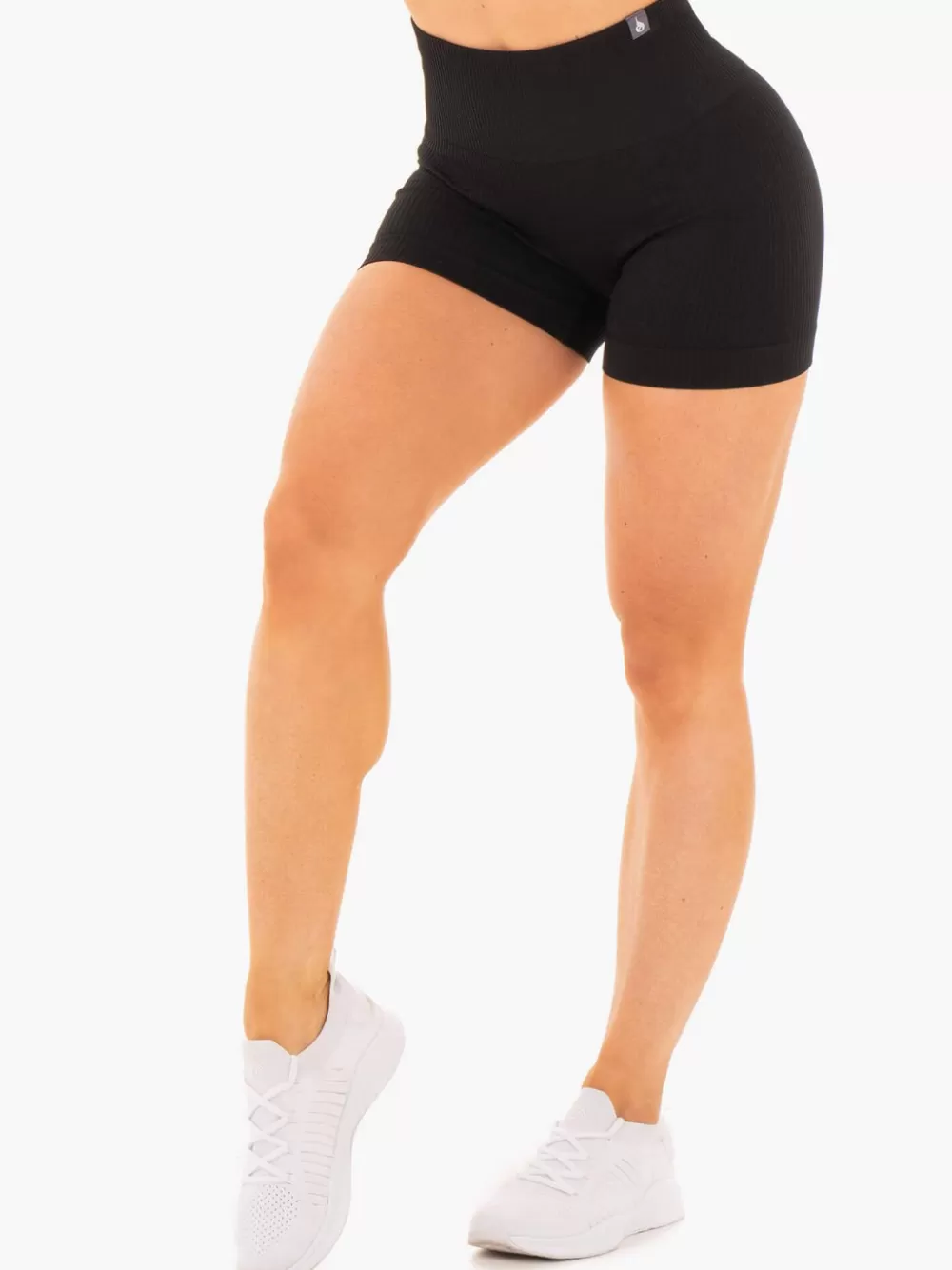 Clearance Rib Seamless Shorts Womens Gym Shorts