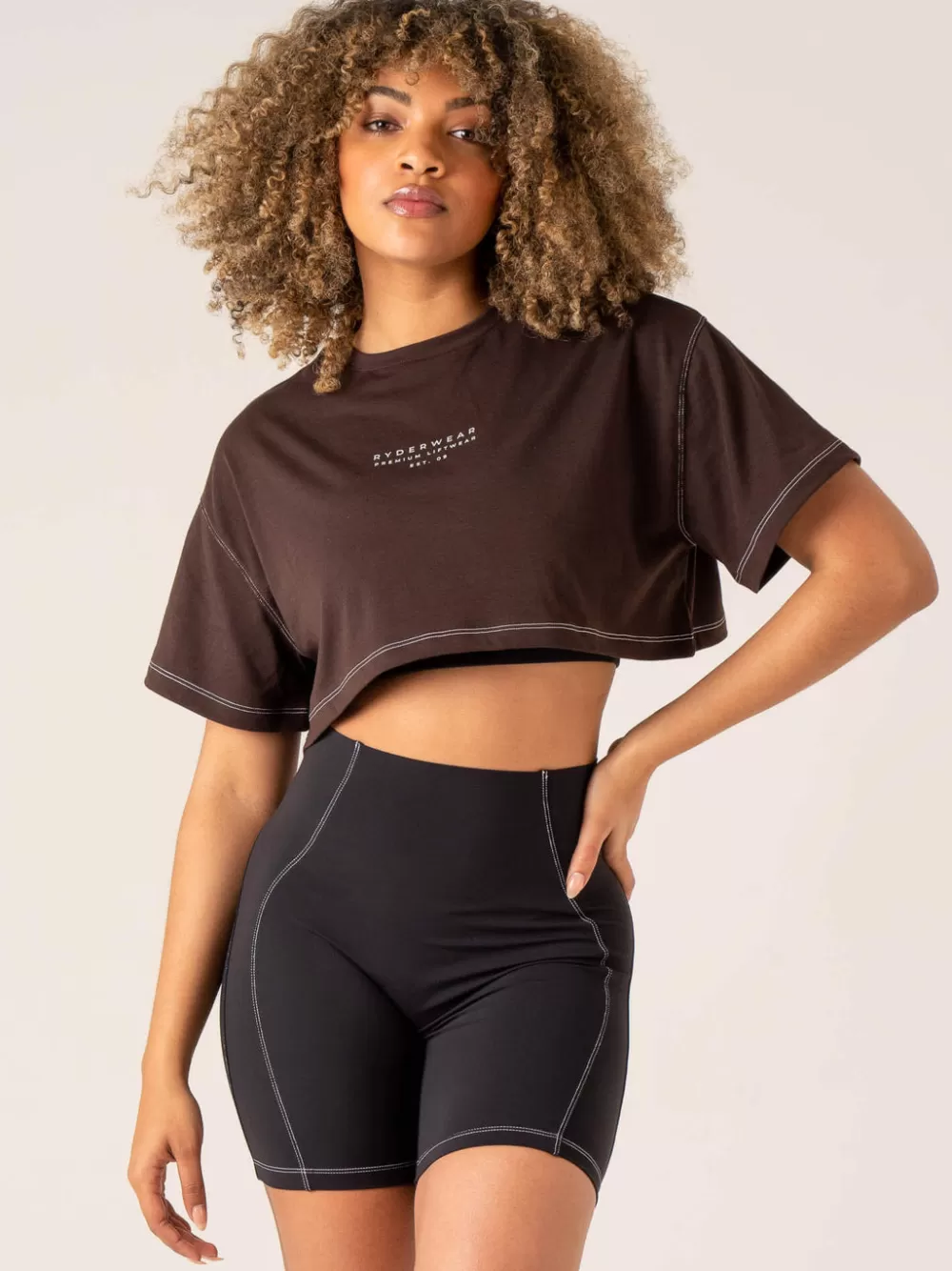 Hot Stride Oversized Tee Womens Tops