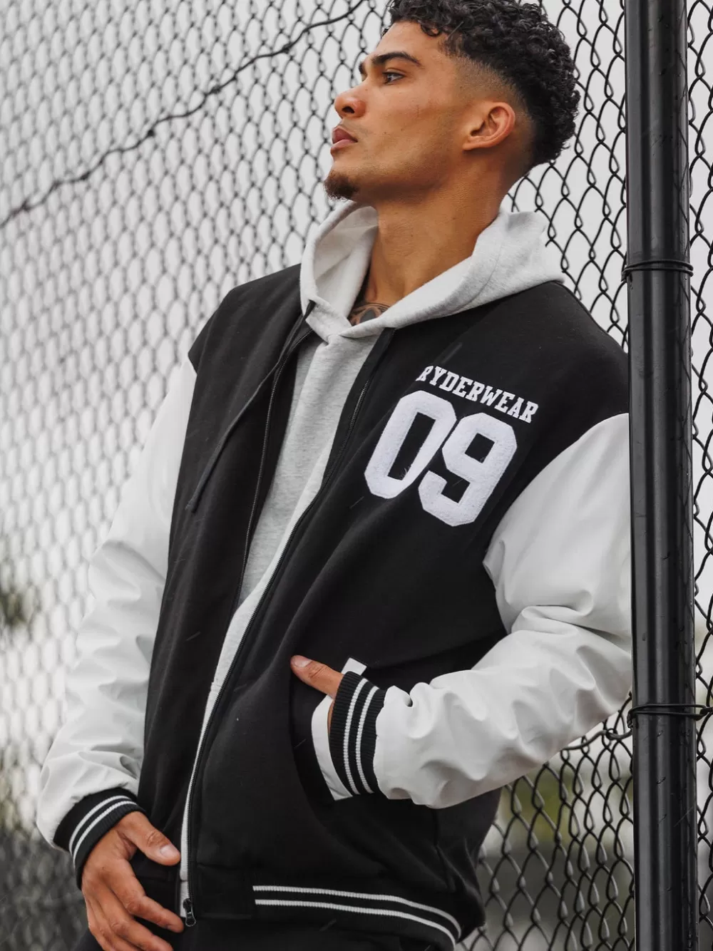 Cheap Varsity Bomber Jacket Mens Tops