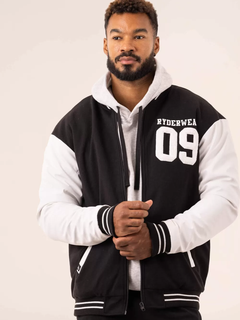 Cheap Varsity Bomber Jacket Mens Tops